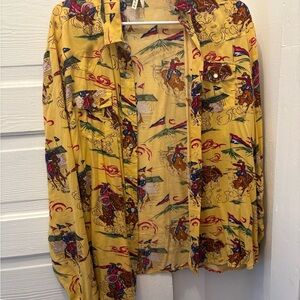 Roper Yellow Graphic Shirt